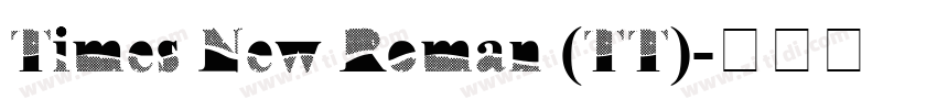 Times New Roman (TT)字体转换